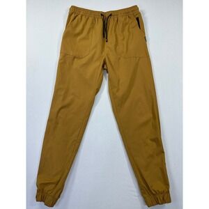 Tony Hawk Lightweight Jogger Pants Medium Mustard Yellow Stretch Skateboard‎ EUC